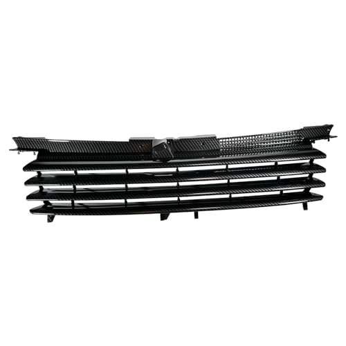 OTMGTGM Upper Front Hood Bumper Grill Grille Mesh with Hood Notch Filler Compatible With 1999-2005 VW Volkswagen Jetta/Bora MK4
