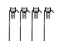 HAOXAOON 4 Pcs Heavy Duty Exhaust Hanger Rod -Universal Use Exhaust Hanger - 3/8" Rod 10" Long