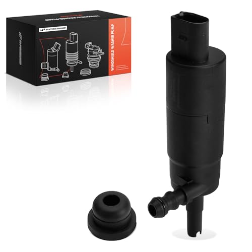 A-Premium Front Windshield Washer Pump Compatible with Volkswagen Jetta, Passat, Tiguan, Beetle, CC, Touareg, Eos, GTI & BMW 318i,318ti, 323Ci, 323i, 323is & Audi A4, A5, A6, A3, A8, TT & Porsche 911