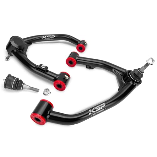 KSP Upper Control Arm Fit for Sierra Silverado1500, Tubular Fit 2-4" lift for 2007-2018 Silverado Sierra 6-Lug 2WD/4WD OE stamped steel and aluminum arms, Stage 2.0