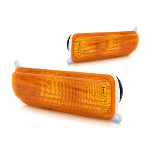 CarLights360 For 1997-2001 Jeep Cherokee Pair Park/Signal Lights Driver and Passenger Side Unitpark/signal combination CH2520127 CH2521127-replaces 55055143 55055142