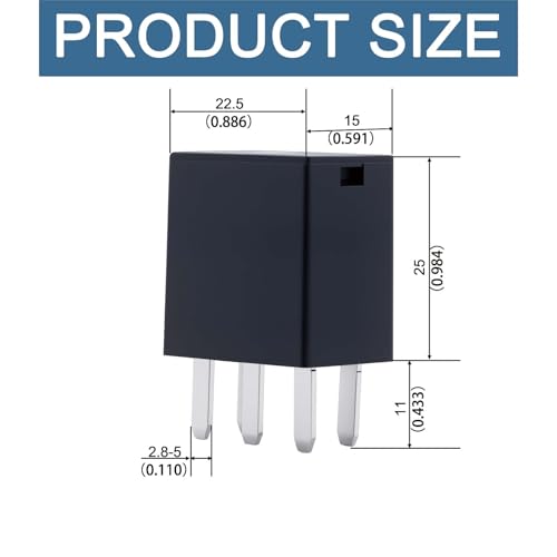 nqnqvl 8 Pack Automotive Relay 301-1C-C-R1-U01 12VDC 5-PIN Compatible with Automotive in Power.