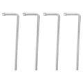 HNeekyr Exhaust Hanger Rods 4 Pcs 9.5" Long 90 Degree Degree Bent Weld On Exhaust Hanger Steel