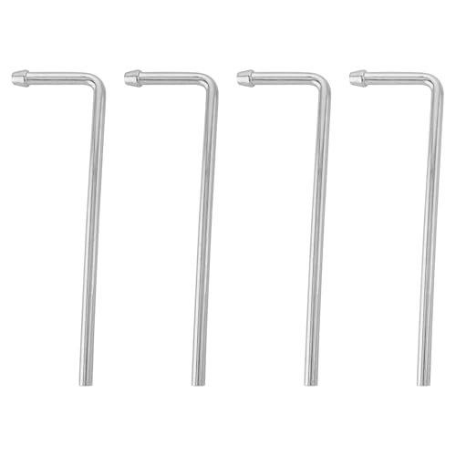 HNeekyr Exhaust Hanger Rods 4 Pcs 9.5" Long 90 Degree Degree Bent Weld On Exhaust Hanger Steel