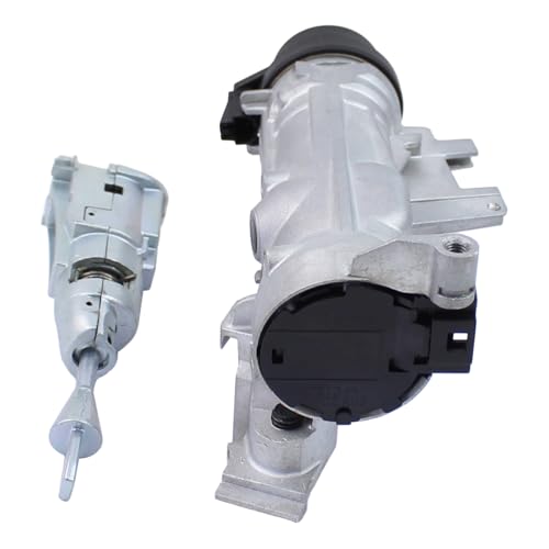 DriveFix Ignition Switch Door Lock Cylinders for VW Tiguan 2012-2017 Passat 2012-2019 Jetta 2006-2018 GTI Golf 2011-2018 Eos 2012-2016 for Audi Q3 2015-2018 w/ 48-Chip 433 Frequency Remote Key