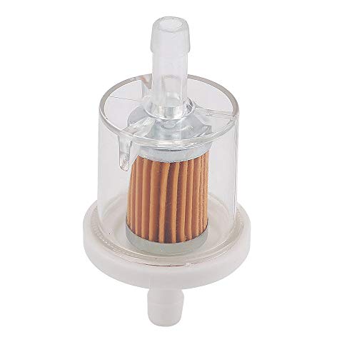 AloneGoer 12pcs 40 Micron 1/4" Inline Fuel Filter Compatible with Ka-wasaki FH430V FH451V FH500V 49019-0027 691035 493629 84001895 Dirt Street Motorcycle Motor Lawn Mower Tractor