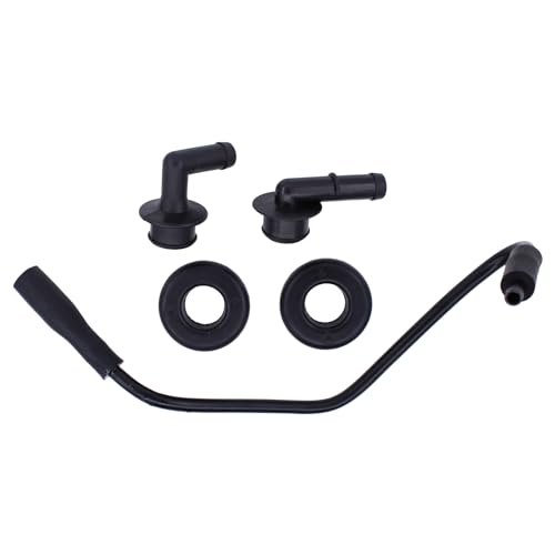 Crankcase Vent Tube Breather Hose and PCV CCV Vent Valve Elbows Grommet Kit