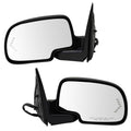TRQ Pair Mirror Set Power Heated Turn Signal Memory Folding for Cadillac