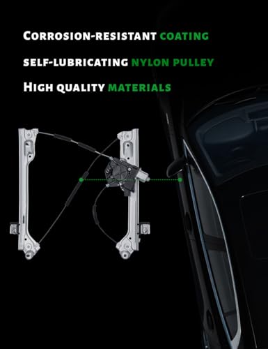 Power Window Regulator w/Motor Compatible with Cadillac Escalade/ESV & Chevrolet Silverado 1500/LD,2500 3500 HD Suburban Tahoe &GMC Sierra 1500/Limited Sierra,Yukon/XL Front Driver Side,Replace751-724
