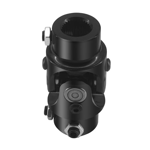 3/4-30 Spline X 3/4" DD Black Steering Universal Joint Single U Joint Shaft