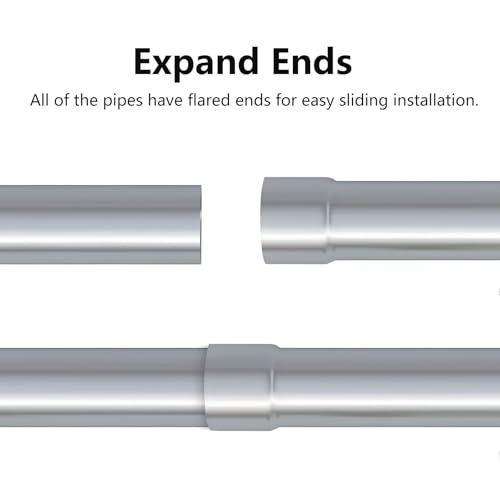 A-KARCK Mild Steel Mandrel Bends 16 Pcs, 2.25 Inches DIY Custom Exhaust Tubing Pipe Straight & U-Bend Kit, Universal Fit