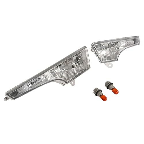 HECASA Turn Signal Light Compatible with 2013-2018 Altima Front Bumper Corner Light Assembly Replacement for 261303TA0A 261353TA0A Clear Lens (Driver Passenger Side)