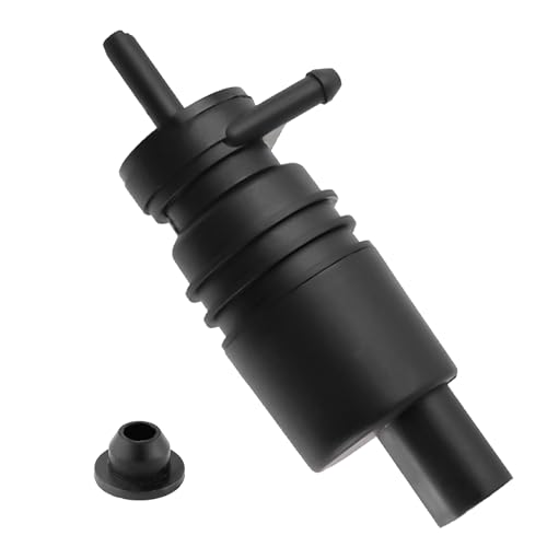 Windshield Washer Pump Replacement OEM#67128362154,67128377612 with Grommet,Windshield Wiper Pump Compatible with Audi BMW Chevrolet Chrysler,Standard Windshield Washer Fluid Pump(for Audi)