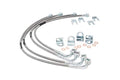 Rough Country Stainless Brake Lines for Jeep Wrangler JK w/4-6" Lift (2007-2018) - 24" FR & 22.5"RR Brake Line