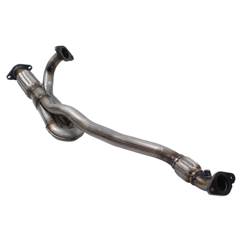 DriveFix Exhaust Y Pipe Front Flex Pipe with Gasket Kit for GMC Acadia Chevrolet Traverse Buick Enclave 3.6 2009-2017 Saturn Outlook 2009-2010