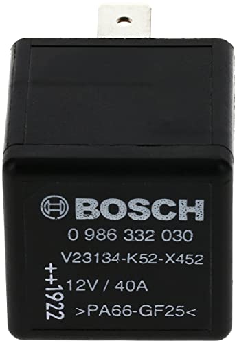 BOSCH 0986332030 Normal Open Mini Relay - 4 Pins, 12V, 40A - Single
