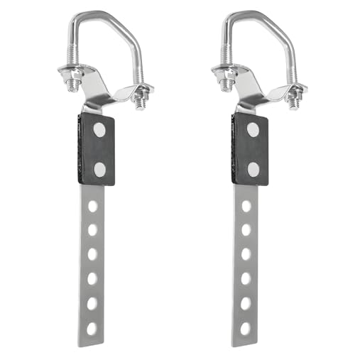 2 Pcs Heavy Duty Exhaust Hangers, Flexible Swivel Muffler Hanger Tail Pipe Hanger, Universal Tailpipe Bracket for Most Car Truck Exhaust Systems, Fits 1-1/2" - 2 1-/4" Pipe