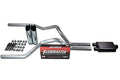 Truck Exhaust Kits - Shop Line Dual Exhaust System 2.5 inch Aluminized Pipe Flowmaster 40 Series Chrome Tips