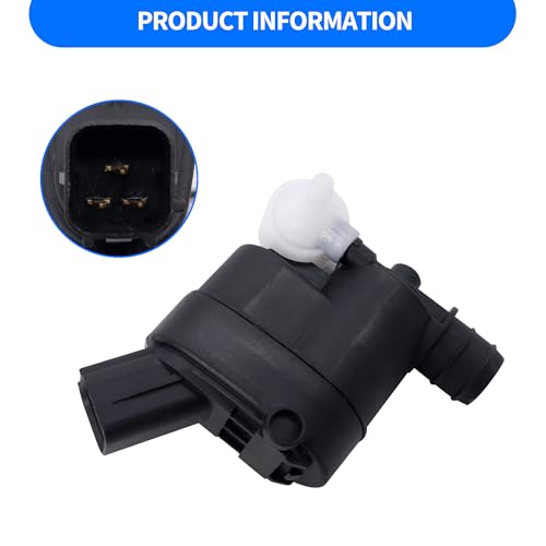 HiSport 98510-2W500 Windshield Washer Pump - Compatible with Genesis GV70/GV80 Hyun Elantra GT Santa Fe/Fe Sport/Fe XL Veloster Kia Carnival/Seltos/Sportage/Telluride - Replace 98510-4Z000