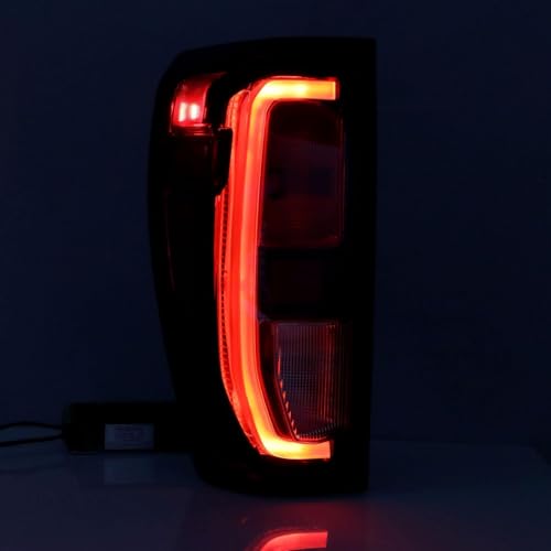 Lochnchn Tail Light Assembly Compatible With 2019-2025 GMC Sierra 1500 2500HD 3500HD Left Driver Side Taillight Rear Lamp Brake Light Replace# 84565919 GM2800309 Halogen Type