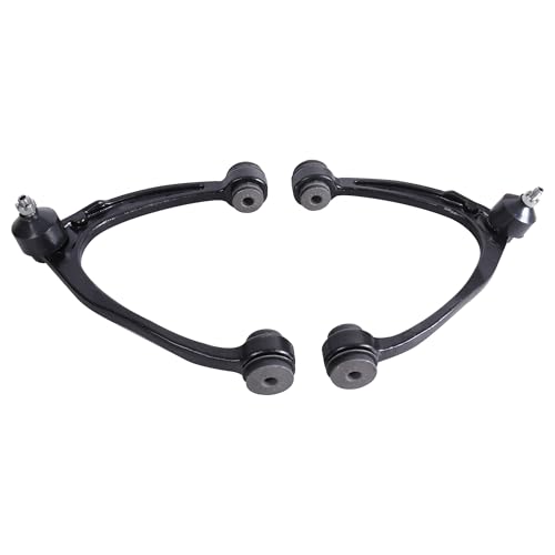 KUIPERAUTO 12PCS Front Suspension Upper Lower Control Arms Compatible With 2007-2013 Chevy Silverado Avalanche Suburban GMC Sierra 1500 Yukon Cadillac Escalade