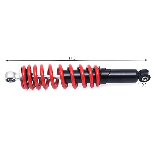 12'' Front Suspension Shock Swing Arm Full Kit Upper Lower Steering Knuckle Spindle Kit For ATV Quad Bike Go Kart Buggy DIY Parts Front Suspension Swingarm Assembly 3 Holes Flange