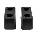 Buyers Products B5500 Molded Rubber Bumper Set, 3 x 3-1/2 x 6 Inch Tall, Durable Rectangular Rubber Bumpers for Truck and Trailer Protection, Compression-Molded Impact Guard, Pack of 2