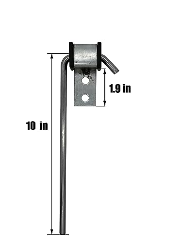 HAOXAOON 4 Pcs Heavy Duty Exhaust Hanger Rod -Universal Use Exhaust Hanger - 3/8" Rod 10" Long