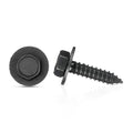 MAIN ST COLLECTIVE 50 Pcs Black Hex Head Trim Screws 4.2-1.41 x 20mm with 12mm Washer – Sheet Metal Screws, Automotive Exterior Accessories, Fasteners & Car Parts for GM – Ideal for Auto Body Repair