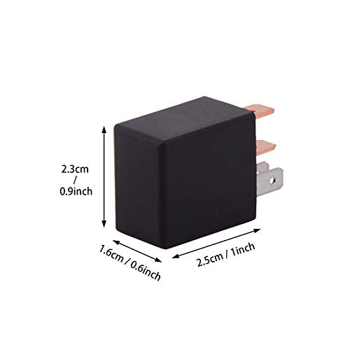 EHDIS 5 Pin Relay 12V 30A SPDT Multi-Purpose Relay Heavy Duty Standard Relay Kit Pack of 2 Model JD1914-12V-30A