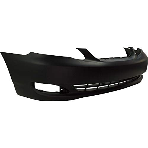 FitParts Compatible with Front Bumper Cover Fascia 2005-2008 Toyota Corolla CE LE Sedan 05-08. New Primed Without Sensor Holes, With Fog Light Holes. TO1000297 521190Z938 2006 2007