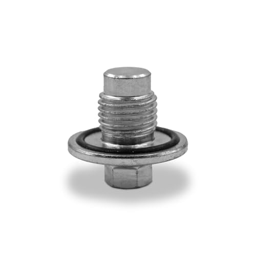 Suspenix 1pcs Oil Drain Plug, Engine Oil Pan Drain Plug Compatible with Chevy 2011-2016 Cruze, 2015-2021 Trax, 2011-2015 Volt, 2012-2020 Sonic (Upgrade 13mm Hex Head)