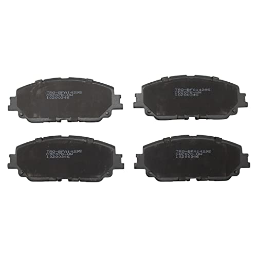 TRQ Front and Rear Brake Pad Set Ceramic Hardware for Toyota