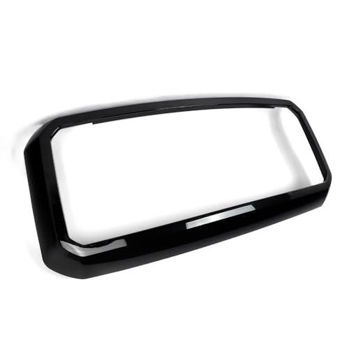 MIC Front Grille Frame Surround Shell Panel Compatible with 2011-2016 F250 F350 F450 Super Duty (Tuxedo Black)
