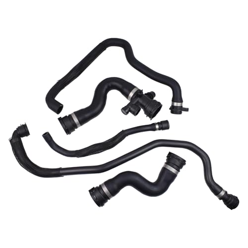 DriveFix Radiator Coolant Upper Lower Overflow Hose Thermostat to Cylinder Head Pipe for BMW X3 3.0 2007-2010