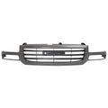 JMTAAT Grill Compatible with 2003-2006 GMC Sierra 1500|2007 GMC Sierra 1500 Classic|2003-2004 GMC Sierra 2500 Replacement for 19130790 GM1200476 Front Bumper Textured Grille Gray+Black Plastic(ABS)