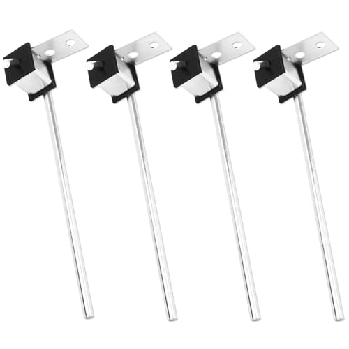 joytrace 4-Pack Universal Exhaust Hanger Kit - 3/8" Rod 10" Long Universal Exhaust Hanger Rod Weld On Heavy Duty Exhaust Bracket Hanger