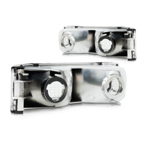 CarLights360: For 1988-2000 Chevy GMC C2500 Turn Signal/Parking Light Assembly Driver and Passenger Side Pair | GM2520104 GM2521104 Vehicle Trim: w/Sealed Beam Headlamp