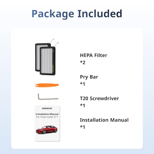 Tesla Model 3/Y HEPA Cabin Air Filter 2 Pack