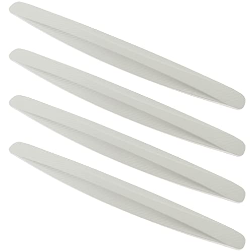 BokWin 4 Pack Universal Car Bumper Protector Rubber, White