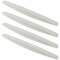 BokWin 4 Pack Universal Car Bumper Protector Rubber, White