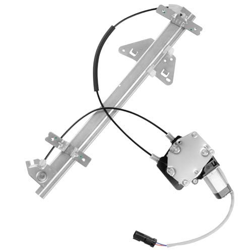 Obaee 741-648 Front Right Passenger Side Power Window Regulator and Motor Assembly Compatible with Dodge Dakota 2000-2004/ Dodge Durango 1998-2003 (Crew Cap Only, Cable Operated), Replace OE 5066430AC