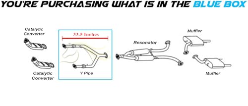Exhaust Front Flex Y-Pipe Compatible with INFINITI G25 / G35 / G37 / M35 / M35H / M37 / Q40 / Q70 2006-2015 2.5L, 3.5L & 3.7L | Stainless Steel | Northeastern Exhaust | Includes Gaskets Bolt Kit