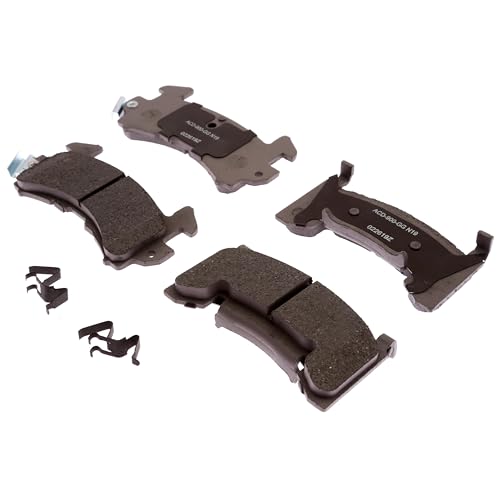 ACDelco Silver Rear Brake Pad Set with Clips 14D154CHF1 | GM 19387605 Ceramic Rear Brake Pads for Select Cadillac, Buick, GMC, Oldsmobile, Pontiac, and more
