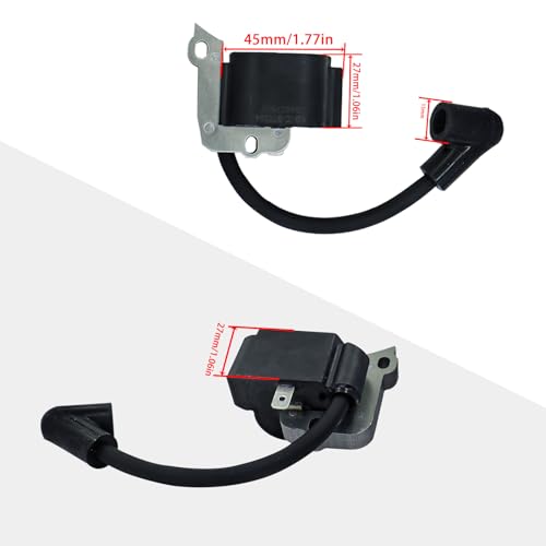 Ignition Coil for Stihl FS38 FS55 FS45 FS46 FC55 HL45 HS45 KM55 MM55 weed eater trimmer Engine Replace 4140 400 1308 4140 400 1307 with Spark Plug