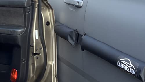 HRX Car Door Dent Protector for Non-Aluminum Cars Doors - 4 Doors Pack - Removable Soft Cushion Magnetic Door Guards - Door Ding Bumper and Scratch Protector - Prevents Dents, Scratches & Dings