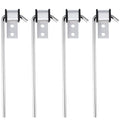 Universal Stainless Steel Exhaust Hanger Heavy-duty Exhaust Hanger Rod Exhaust Pipe Hanger Bracket Weld On - 3/8" Rod 11" Long(4 PCS)