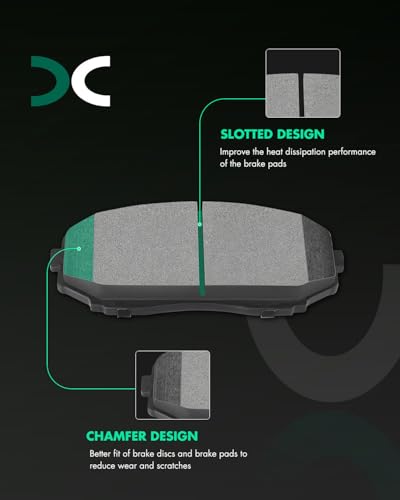 Ceramic Brake Pads Kits,SCITOO 8pcs Brakes Pads Set fit for 2007-2010 for Ford Edge,2007-2010 for Lincoln MKX,2007-2012 for Mazda CX-7,2007-2015 for Mazda CX-9