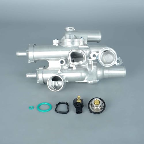 Yongtoparts 902-319 Aluminium Engine Coolant Thermostat Housing Assembly Compatible with Chrysler 200, Sebring, Dodge Journey Avenger Caliber, Jeep Compass Patriot 2.4L Replace OE 68003582AB 4884873AA