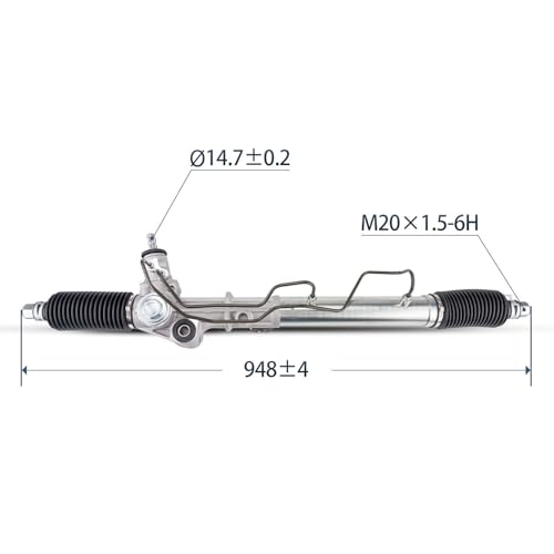 PHILTOP 97-1697 Rack and Pinion Steering Assembly For 4Runner 1996-2002, Tacoma 1995-1997 4WD All Models, Tacoma 1998-2004 4WD 2.7L 3.4L, 4420035013 Power Steering Rack and Pinion Assembly